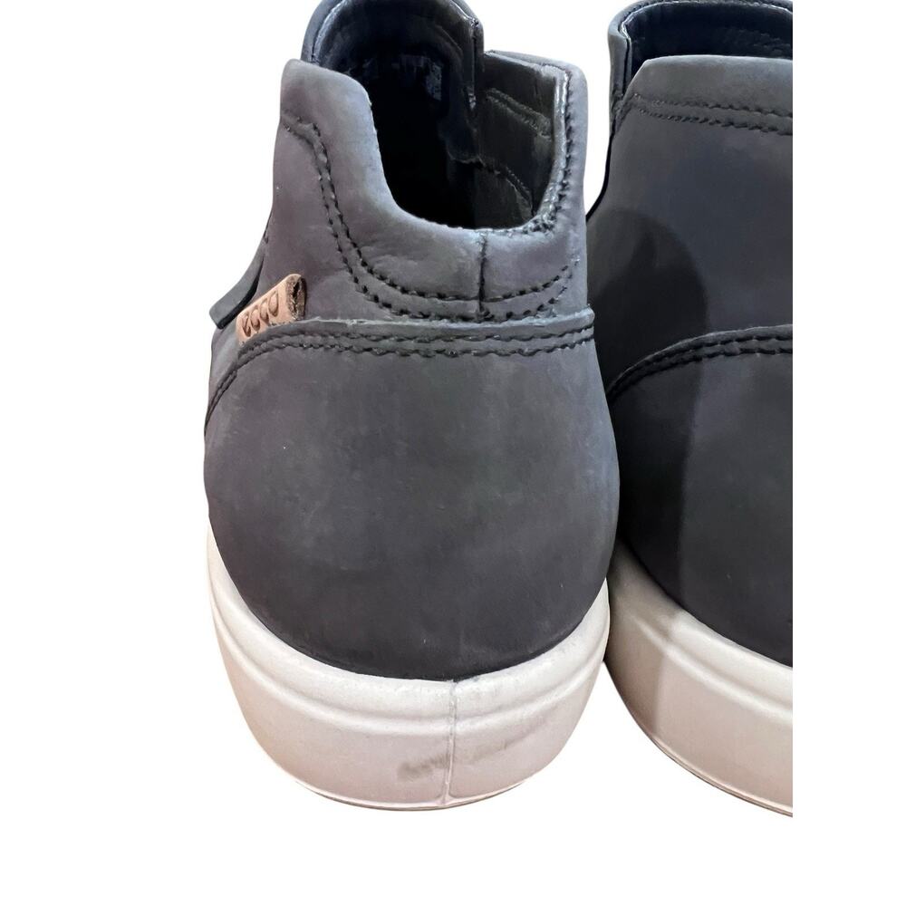 ECCO Women's Soft Nubuck Low Zip Sneaker Booties US Sz 8.5 Gray NWOB - Picture 4 of 13